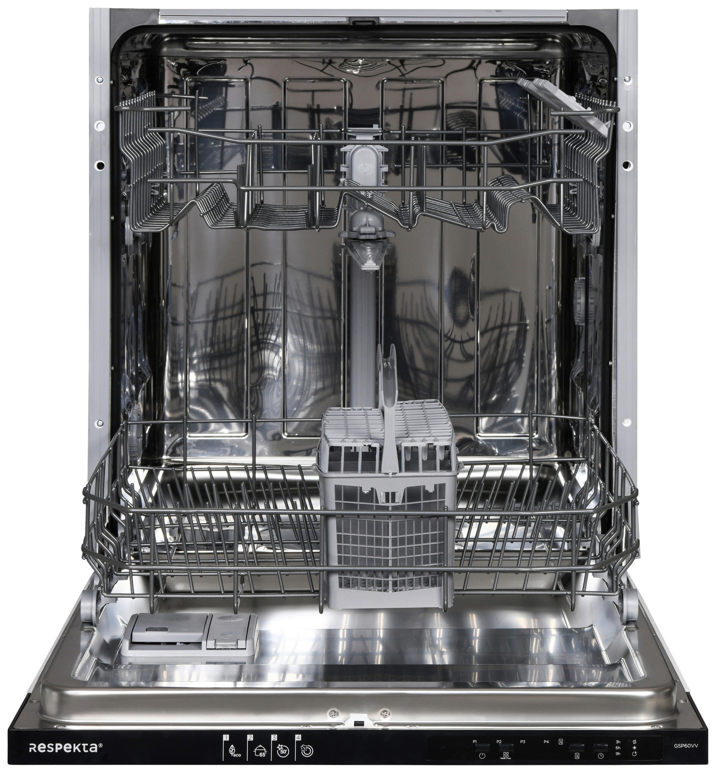 Thumbnail - Respekta Geschirrspüler Madita, Weiß, Metall, Kunststoff, 59.8x82x55 cm, Kindersicherung, Restzeitanzeige, Startzeitvorw...