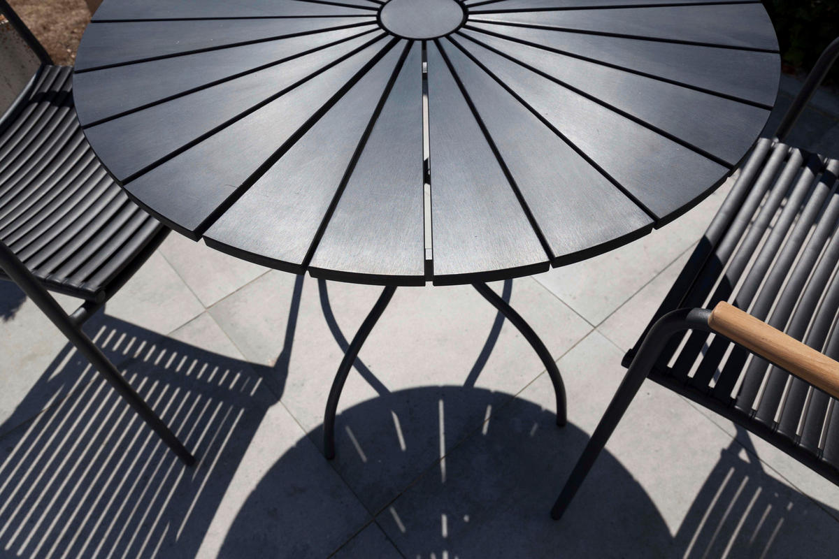 STAPELSTUHL in Kunststoff  - Anthrazit/Teakfarben, KONVENTIONELL, Holz/Kunststoff (60/78/56cm) - Gardenson