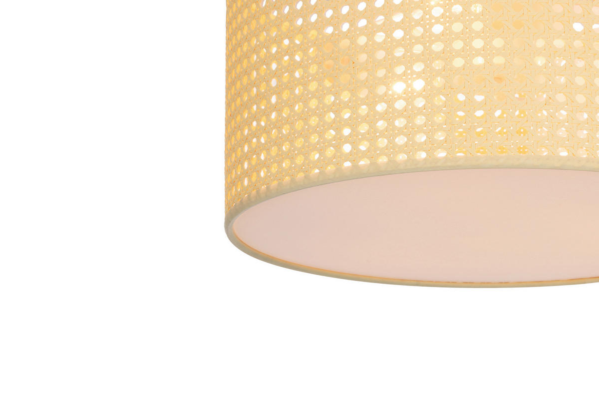 DECKENLEUCHTE 40/22,5 cm  - Naturfarben/Weiß, Trend, Papier/Kunststoff (40/22,5cm) - Collett's Monde