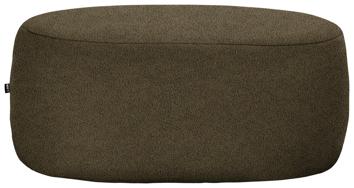 HOCKER in Textil Olivgrün  - Schwarz/Olivgrün, MODERN, Kunststoff/Textil (88/43/66cm) - Hom`in
