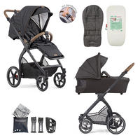 KOMBIKINDERWAGEN FX4 Swing Set mkit Handbremse  - Schwarz, Basics, Textil (100/55/130cm) - Gesslein