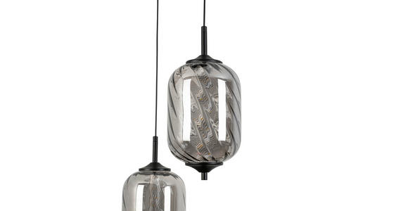 LED-HÄNGELEUCHTE 42/120 cm - Chromfarben, Design, Glas/Metall (42/120cm) - Novel