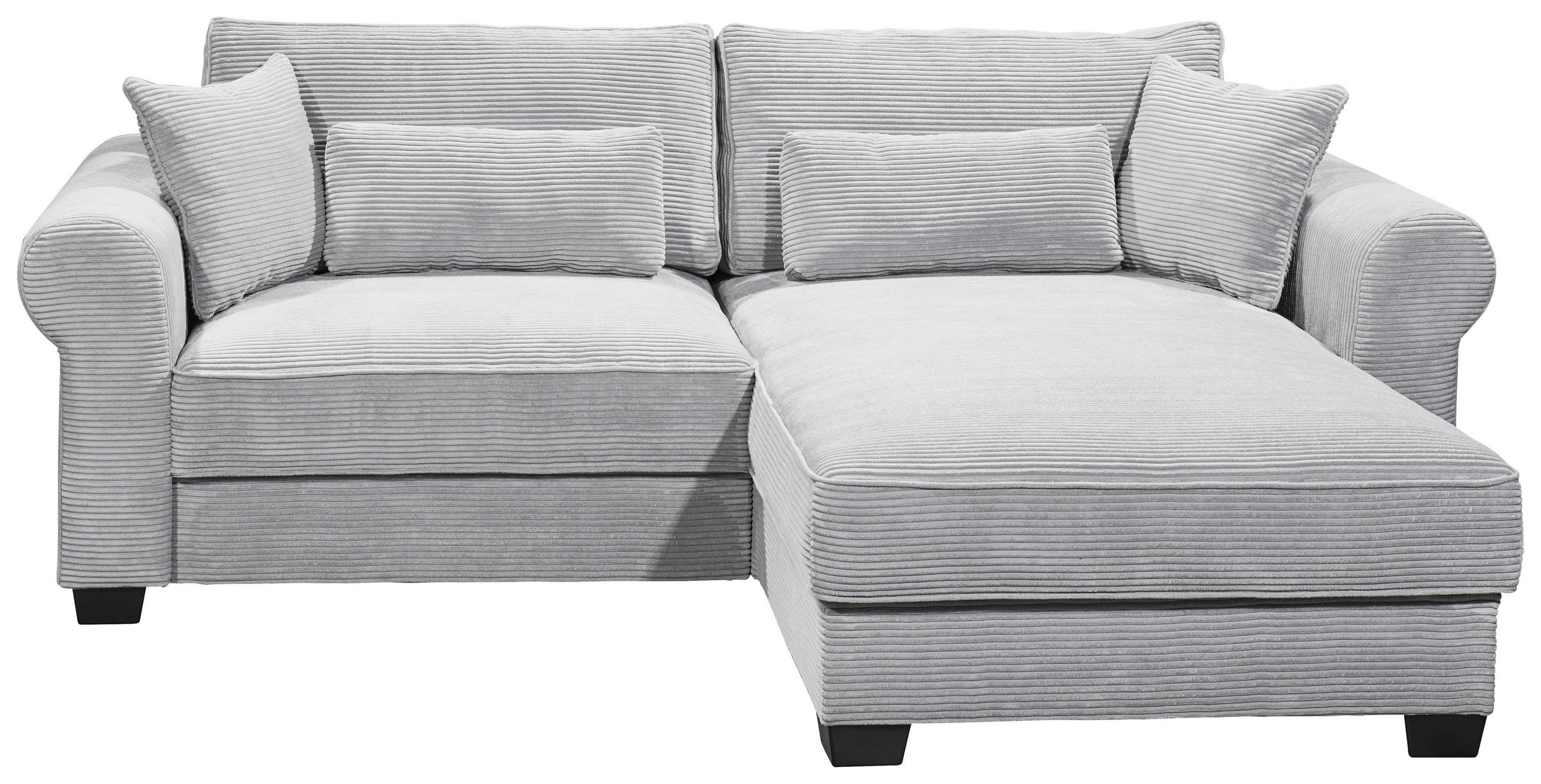 Mid.you Ecksofa Grau 255x185 cm