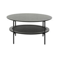 COUCHTISCH 80/80/40 cm rund Schwarz  - Schwarz, Basics, Holzwerkstoff/Metall (80/80/40cm) - Boxxx