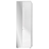 DULAP PENTRU HOL 60/198/40 cm  - alb, Basics, sticlă/material pe bază de lemn (60/198/40cm) - Xora