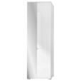 GARDEROBENSCHRANK Spice  in 60/198/40 cm  - Weiß, Basics, Glas/Holzwerkstoff (60/198/40cm) - Xora