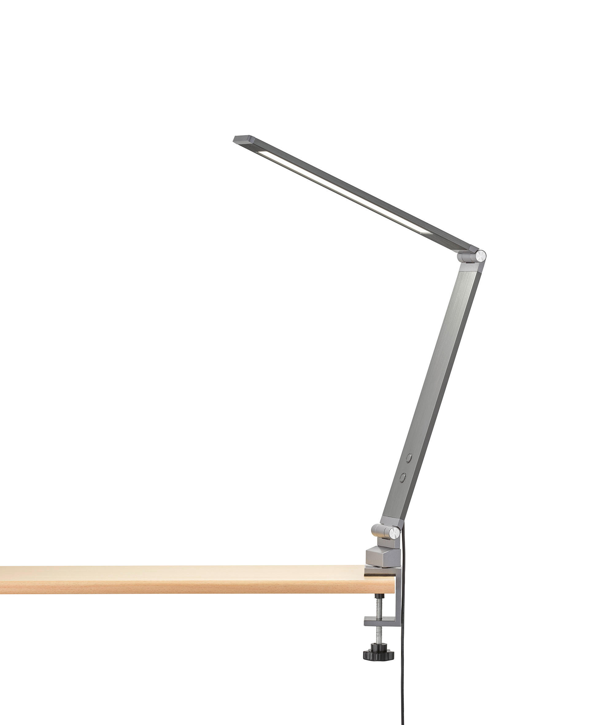 LED-KLEMMLEUCHTE Geri 5/38 cm   - Anthrazit, Basics, Metall (5/38cm) - Fischer & Honsel