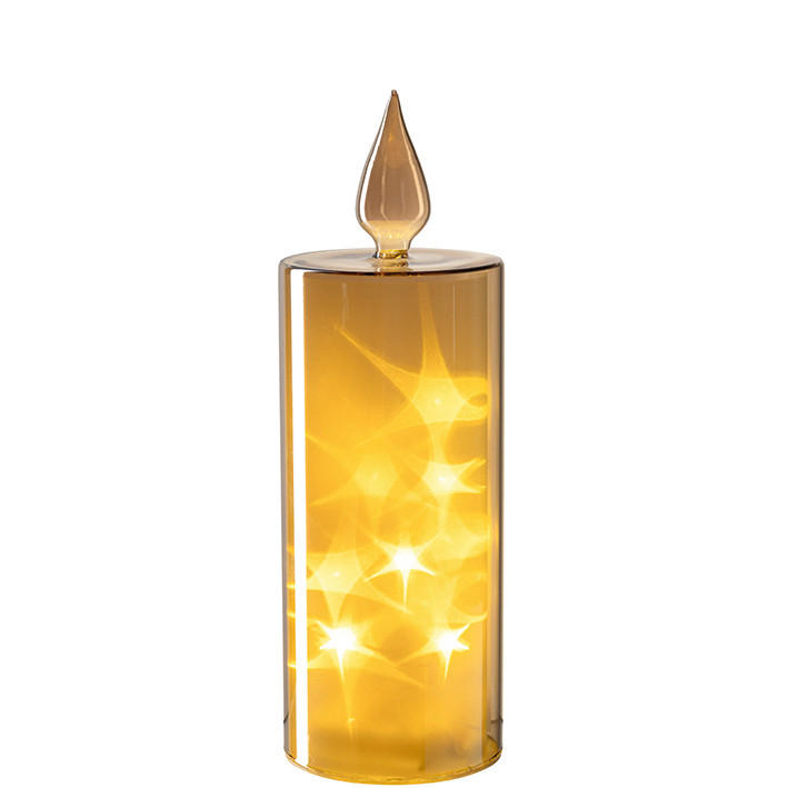 LED-KERZE - Goldfarben, LIFESTYLE, Kunststoff/Metall (9,00/27,00/9,00cm) - Leonardo