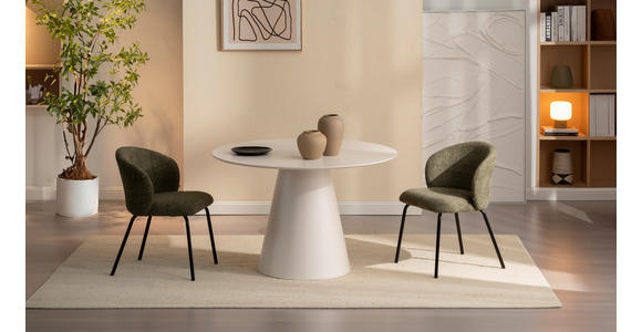 ESSTISCH 120/120/75 cm Nachbildung  Holzwerkstoff rund Beige  - Beige, Design, Holzwerkstoff (120/120/75cm) - Xora
