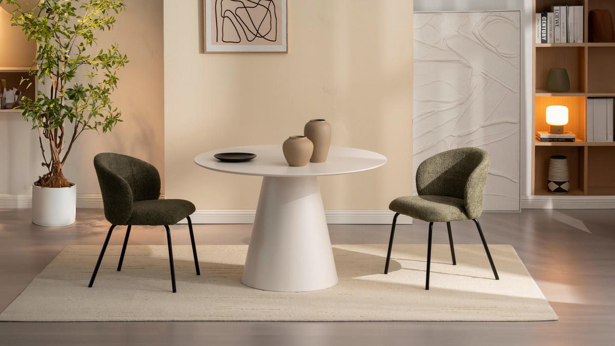 ESSTISCH in Holzwerkstoff 120/120/75 cm  - Beige, Design, Holzwerkstoff (120/120/75cm) - Xora