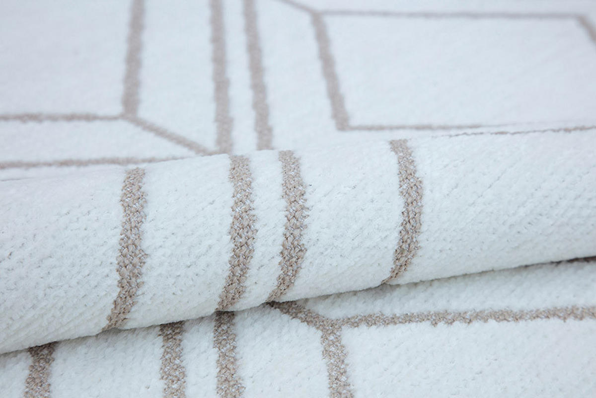 RAVNO TKANA PREPROGA  COLORI     80/150 cm    tkano  krem barve, zelena  - krem barve/zelena, Trendi, tekstil (80/150cm) - Novel