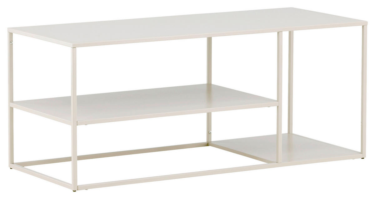COUCHTISCH in Metall 120/50/50 cm  - Beige, Design, Metall (120/50/50cm) - Livetastic