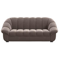 3-SITZER-SOFA Chenille Braun  - Schwarz/Braun, KONVENTIONELL, Kunststoff/Textil (215/88/104cm) - Welnova
