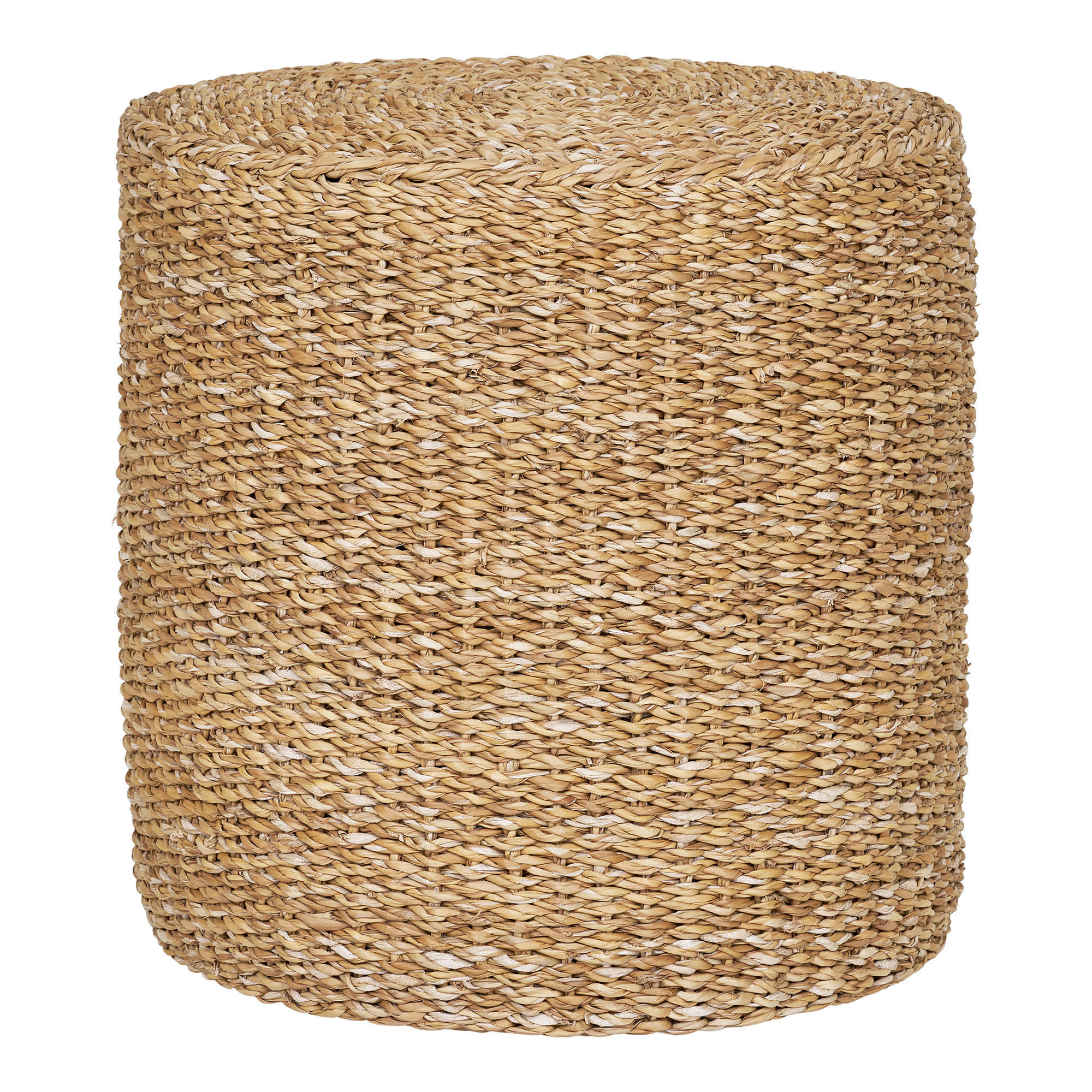 POUF in Eichefarben Naturmaterialien Beigebraun  - Eichefarben/Beigebraun, Basics, Naturmaterialien (40/40/40cm)