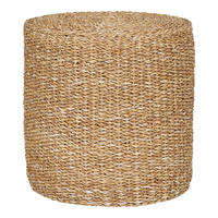 POUF in Eichefarben Naturmaterialien Beigebraun  - Eichefarben/Beigebraun, Basics, Naturmaterialien (40/40/40cm)