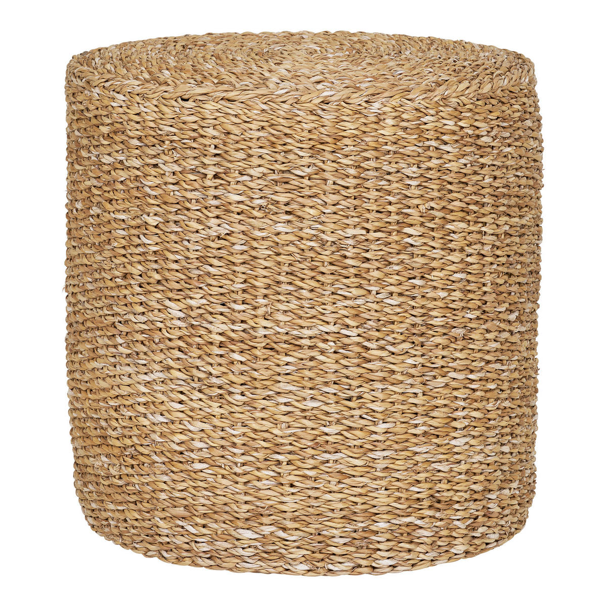 POUF in Eichefarben Naturmaterialien Beigebraun  - Eichefarben/Beigebraun, Basics, Naturmaterialien (40/40/40cm)