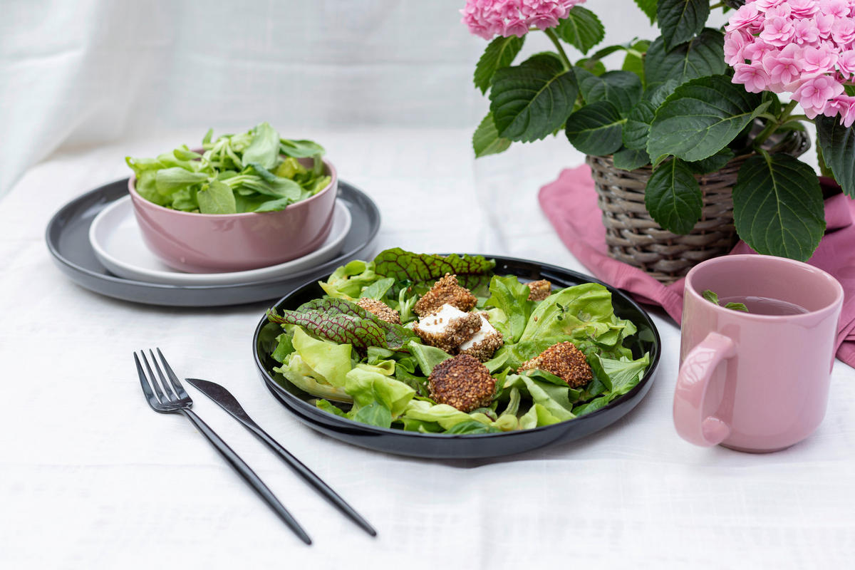KOMBISERVICE Alenia 16-teilig  - Rosa, Basics, Keramik - Mäser
