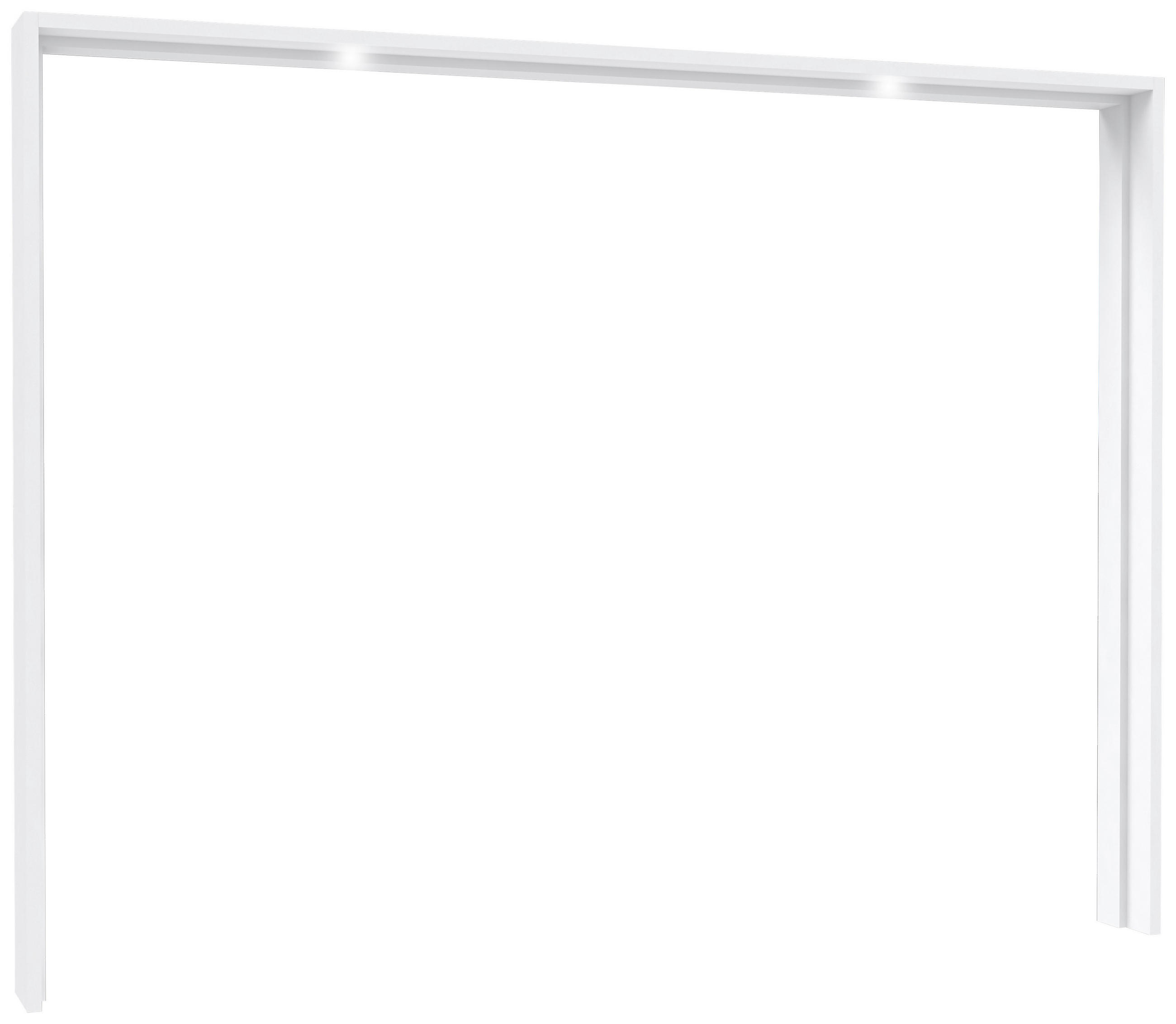 RAM FÖR GARDEROB 280,6/215,1/23,8 cm   - vit/vit högglans, Design, trämaterial (280,6/215,1/23,8cm) - Carryhome