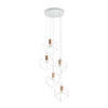HÄNGELEUCHTE 50/60-245,50 cm  - Messingfarben/Weiß, Design, Metall (50/60-245,50cm) - Ideal Lux
