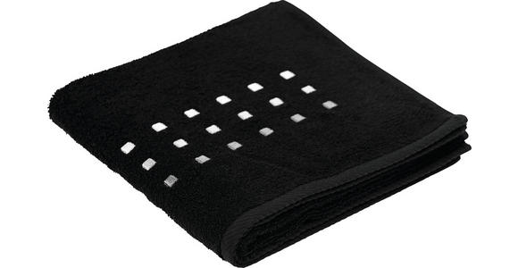 HANDTUCH 50/100 cm Schwarz - Schwarz, KONVENTIONELL, Textil (50/100cm) - Esposa
