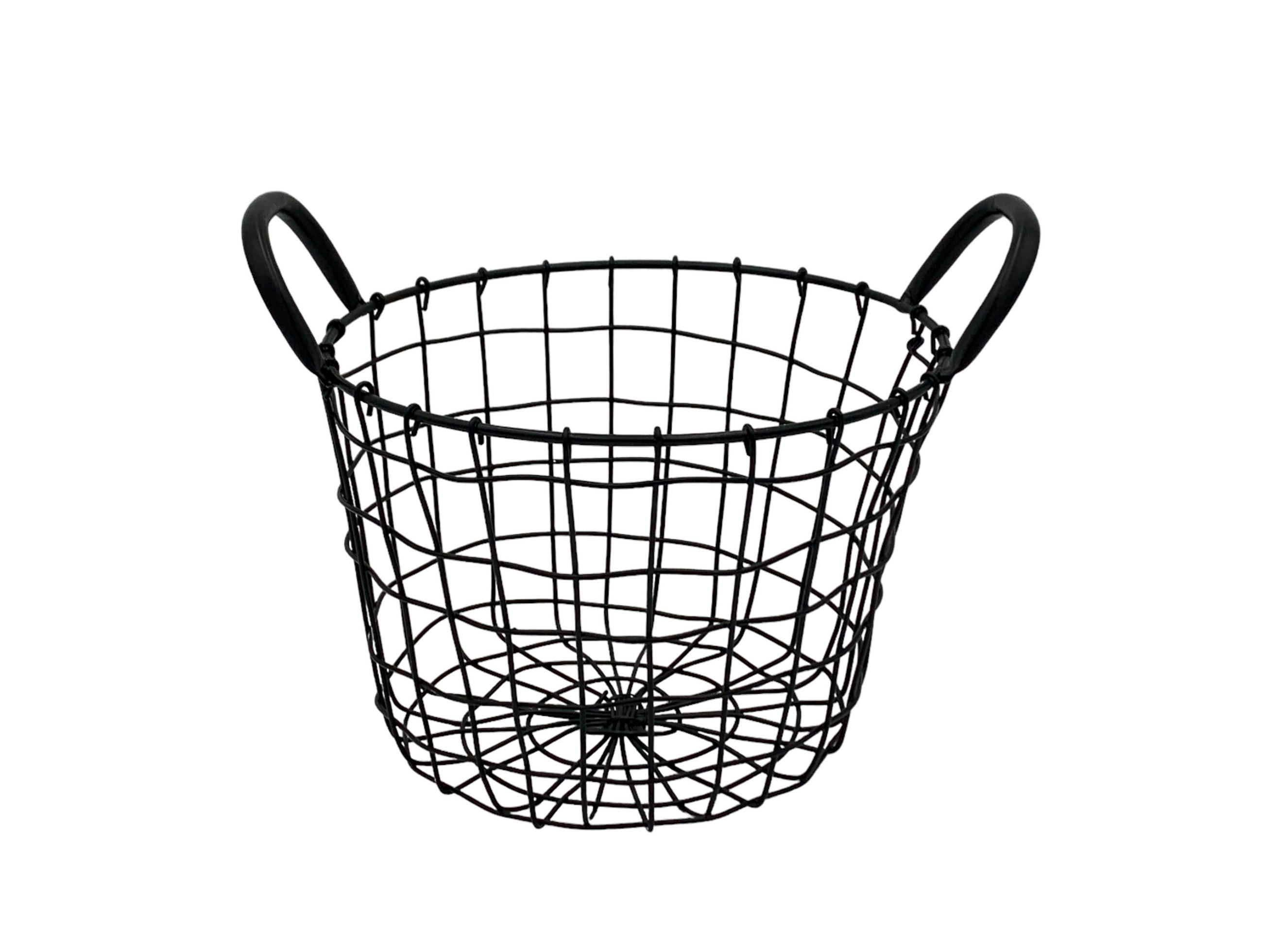 KORB - Schwarz, KONVENTIONELL, Metall (25/18cm)