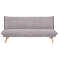 SCHLAFSOFA in Cord Grau  - Naturfarben/Grau, Design, Holz/Textil (193/86/85cm) - Livetastic