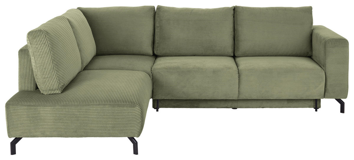 Freisteller von P & B ECKSOFA Grün Cord.