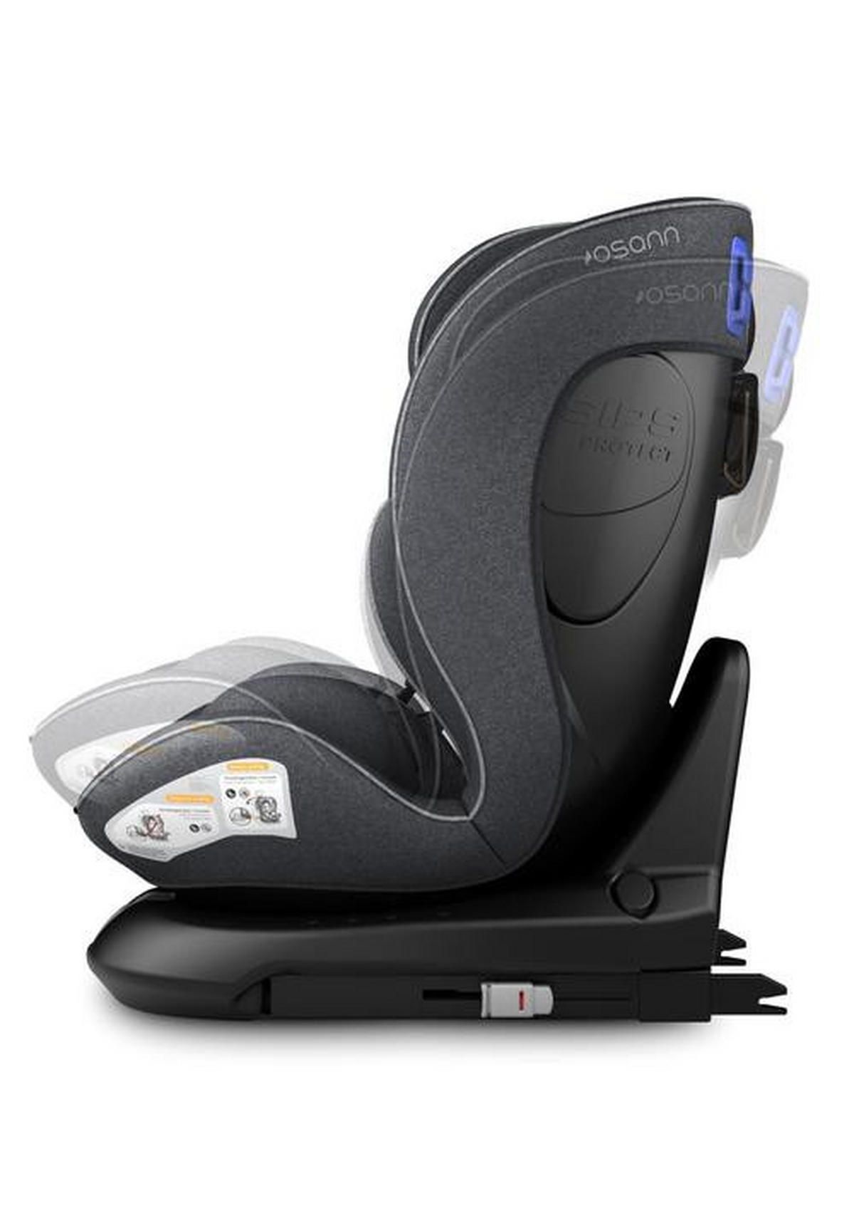 KINDERAUTOSITZ NEO360 Universe  - Dunkelgrau/Anthrazit, Basics, Kunststoff/Textil (46/63,5/53cm) - Osann
