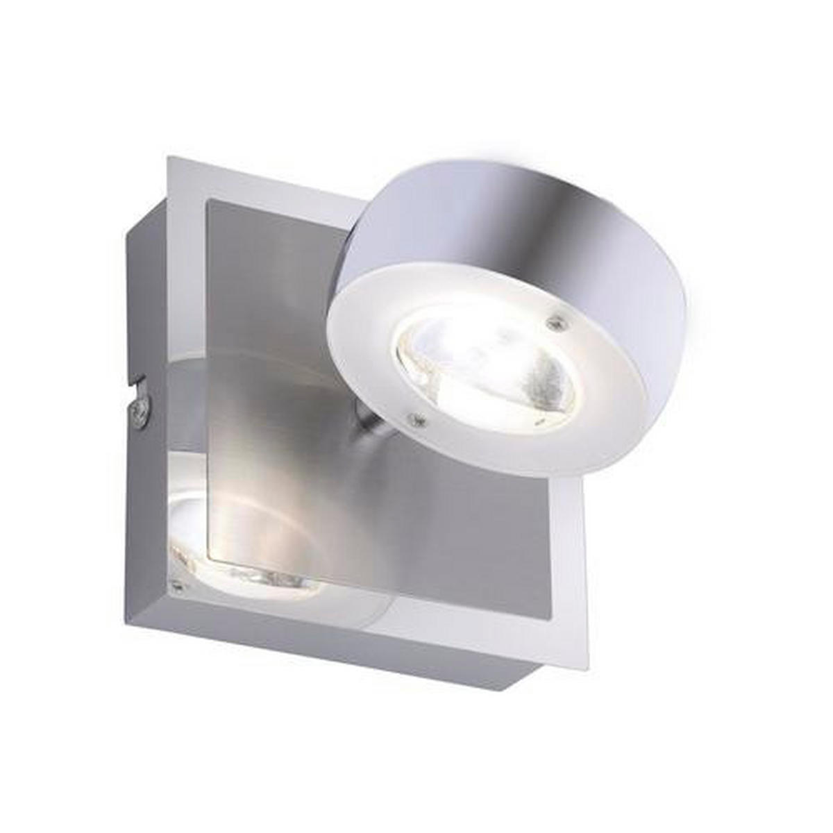 LED-WANDLEUCHTE Lolasmart-Opti   - Silberfarben, Design, Kunststoff/Metall (12/12/14cm)