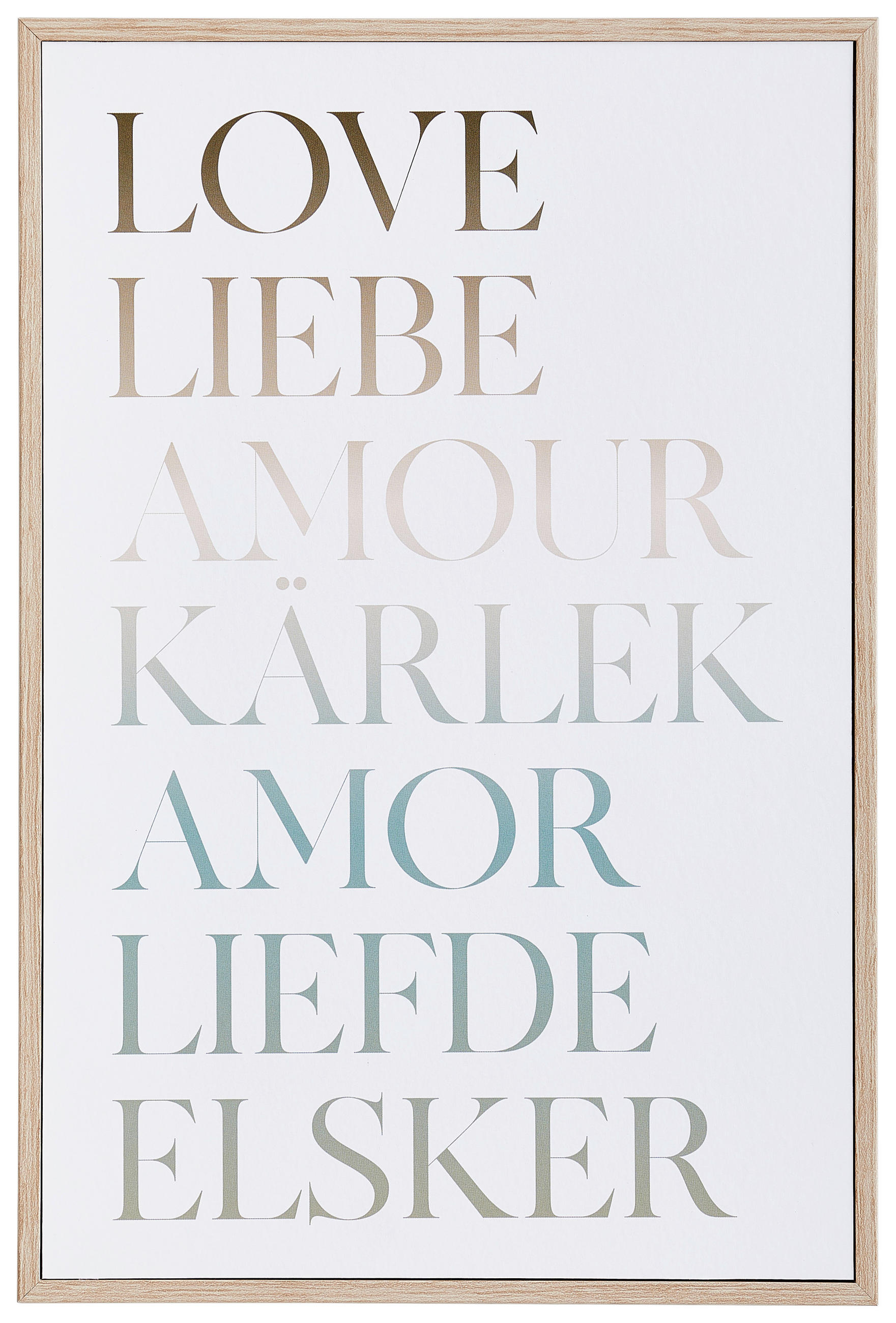 BILD Text - Weiß, Basics, Holz (30/20/2cm) - Reinders!