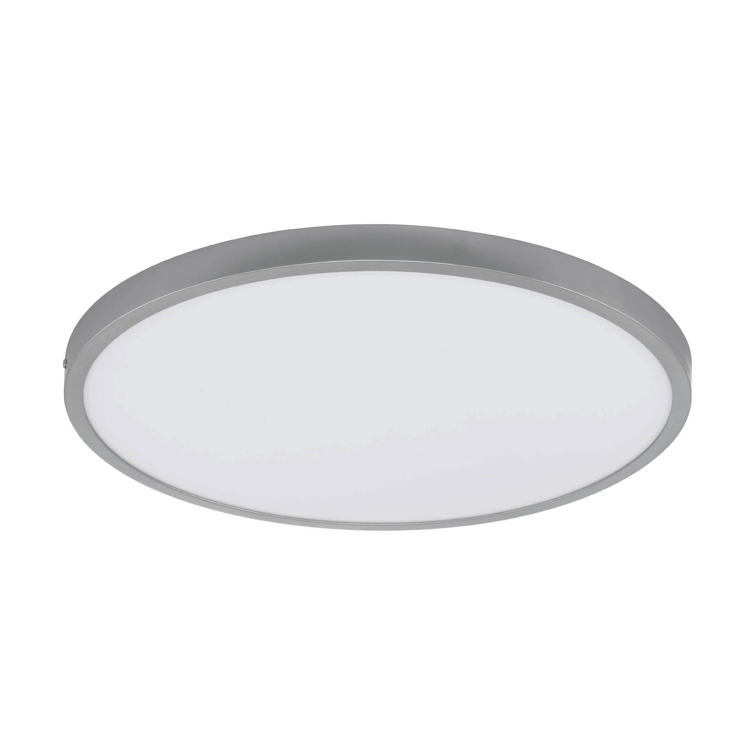 AUFBAULEUCHTE  - Silberfarben/Weiß, Basics, Kunststoff/Metall (50/3cm) - Eglo