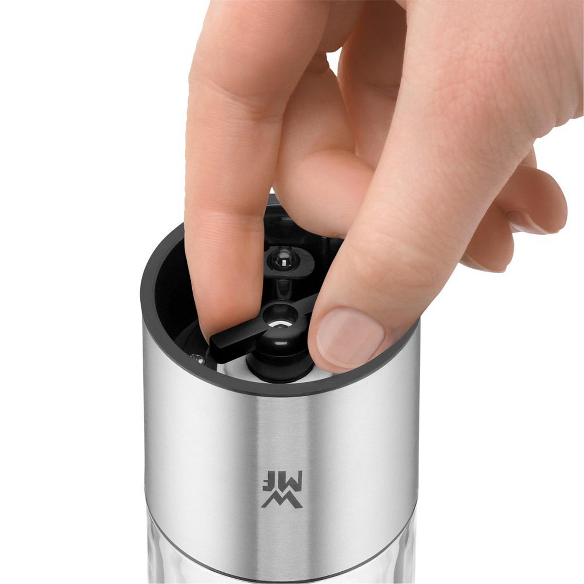 SALZ- ODER PFEFFERMÜHLE  - Edelstahlfarben, Basics, Glas/Metall - WMF