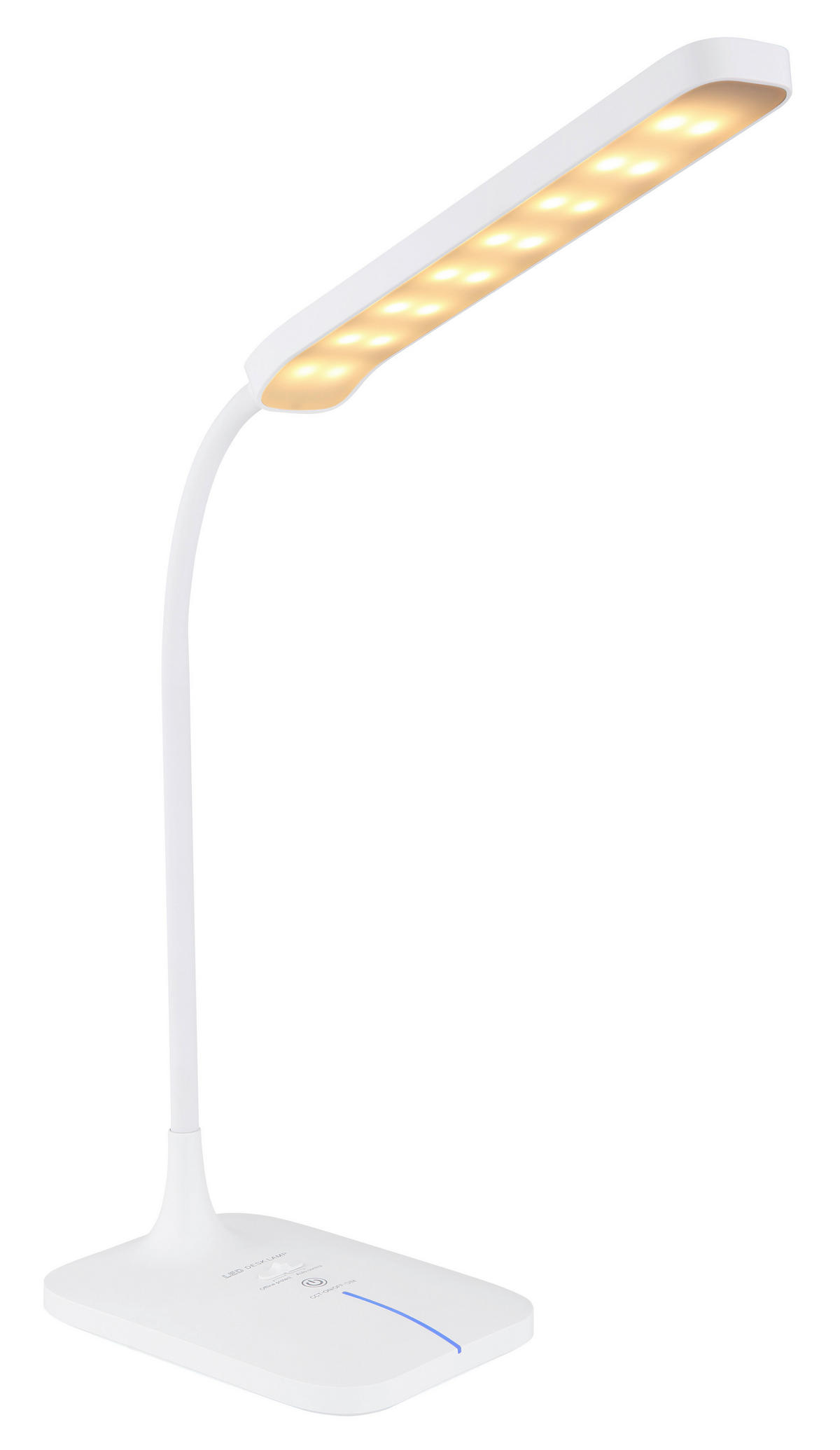 LED-SVETILKA ZA PISALNO MIZO  Urano  43/12,8 cm           - bela/opal, Basics, umetna masa (43/12,8cm) - Globo