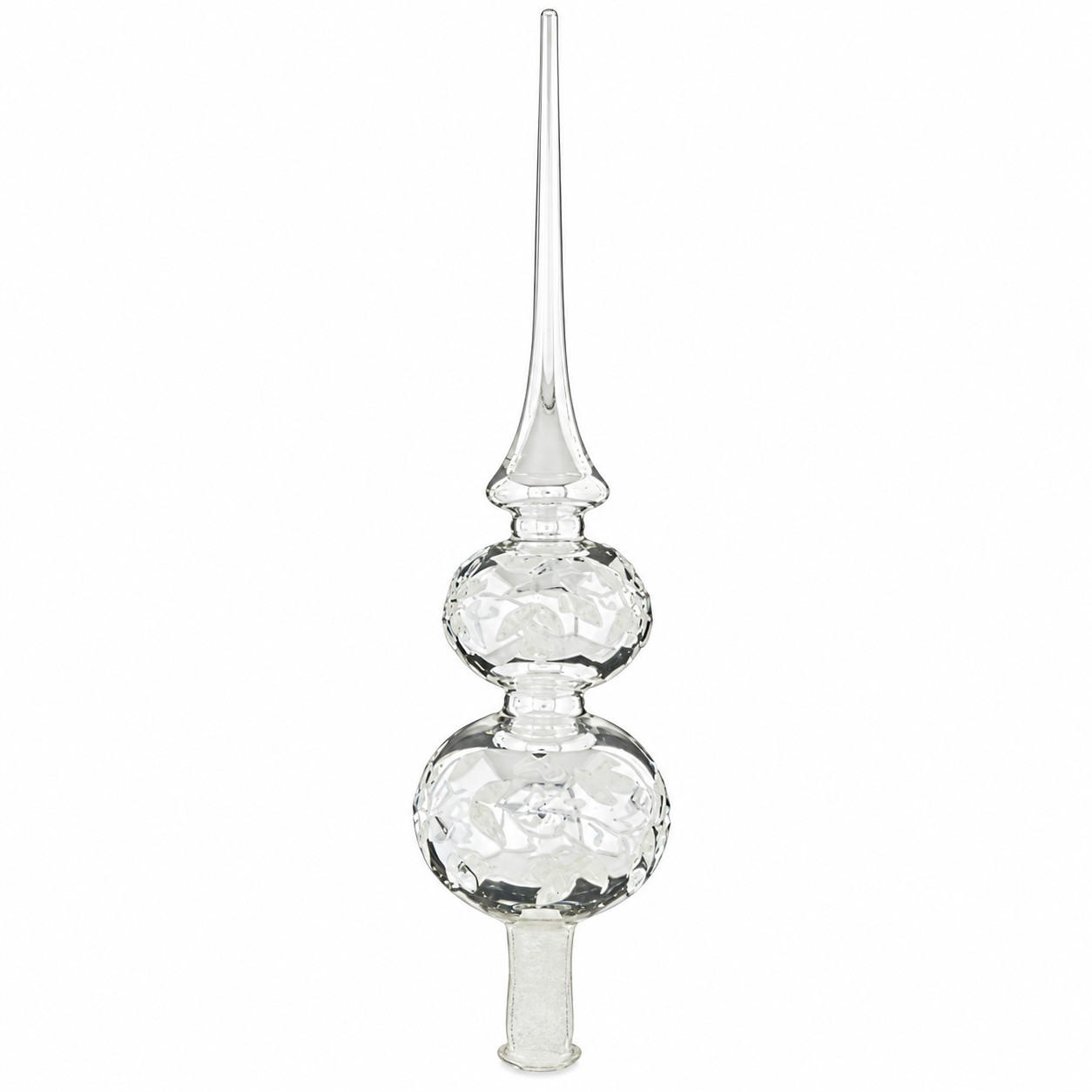 CHRISTBAUMSPITZE  - Silberfarben, LIFESTYLE, Glas (33cm) - X-Mas