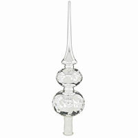 CHRISTBAUMSPITZE  - Silberfarben, LIFESTYLE, Glas (33cm) - X-Mas