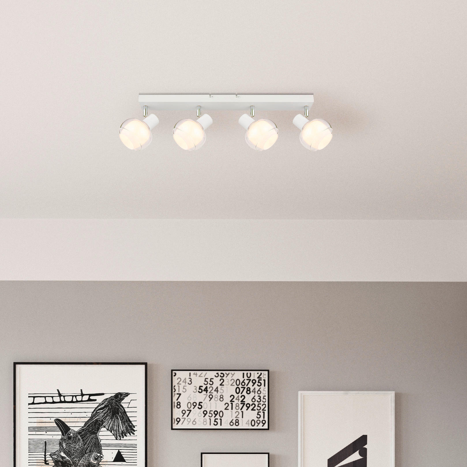 STRAHLER 56/10,5/13,5 cm   - Chromfarben/Klar, Design, Glas/Metall (56/10,5/13,5cm) - Globo