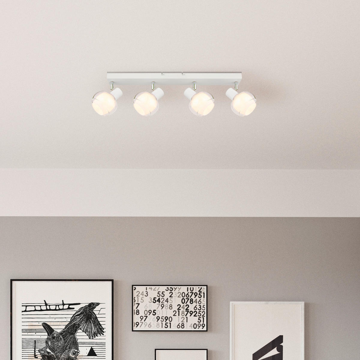STRAHLER 56/10,5/13,5 cm   - Klar/Chromfarben, Design, Glas/Metall (56/10,5/13,5cm) - Globo