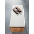 GARDEROBENBANK  in 88/44/42 cm  - Buchefarben/Weiß, MODERN, Leder/Holz (88/44/42cm) - Linea Natura