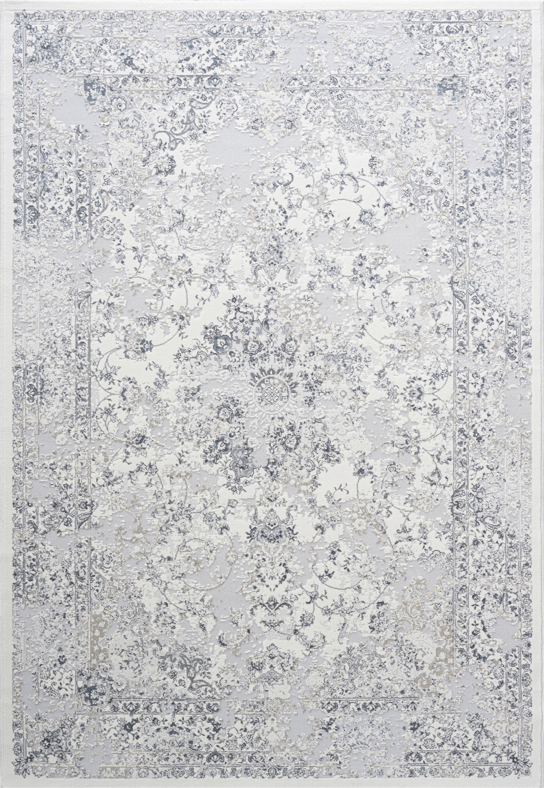 WEBTEPPICH  Wohnzimmer 240/330 cm Samira Creme, Grau, Hellgrau rechteckig  - Creme/Hellgrau, Design, Textil (240/330cm)