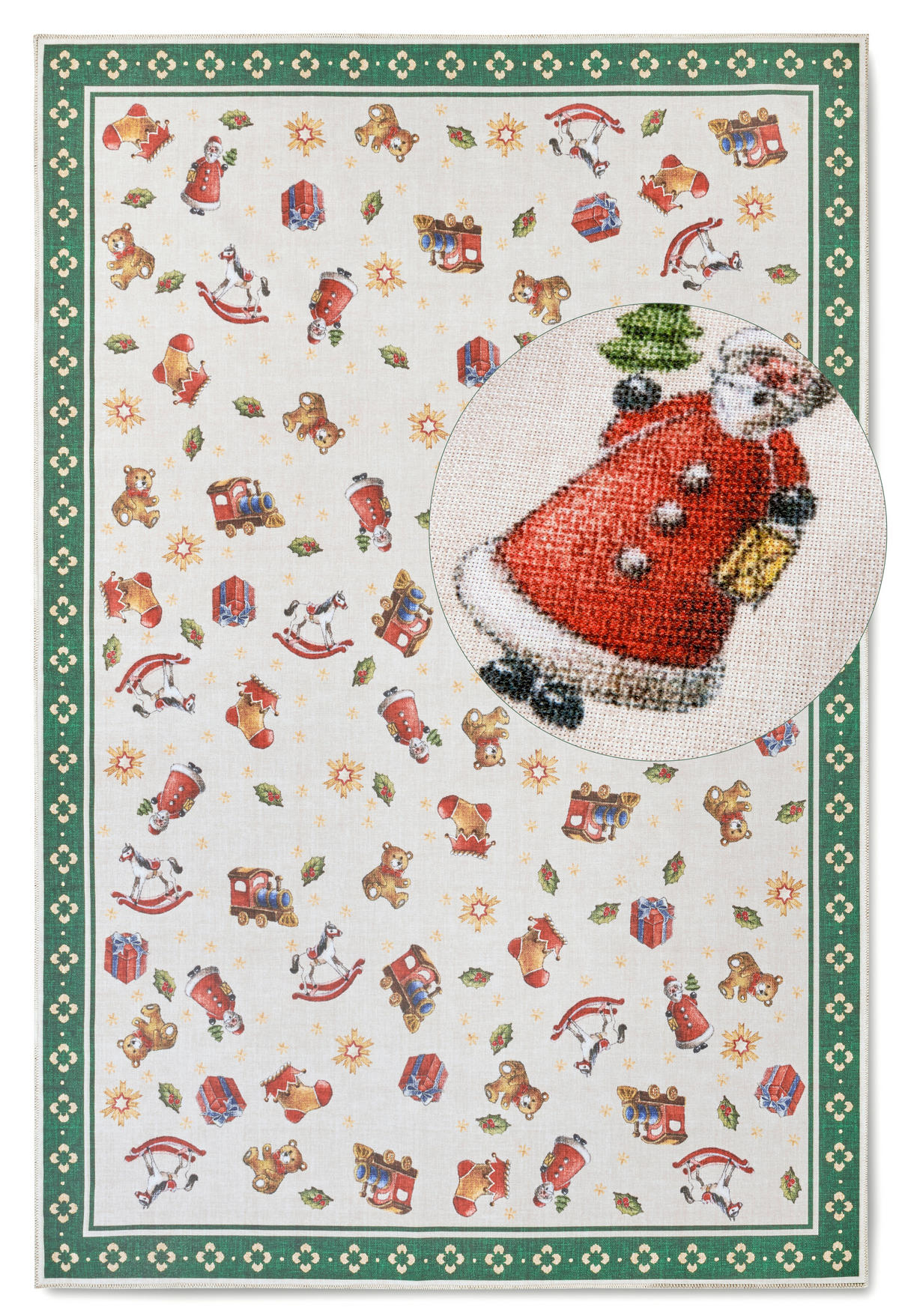 FLACHWEBETEPPICH 160/230 cm Toy's Delight Multicolor, Dunkelgrün  - Dunkelgrün/Multicolor, Design, Kunststoff/Textil (160/230cm) - Villeroy & Boch