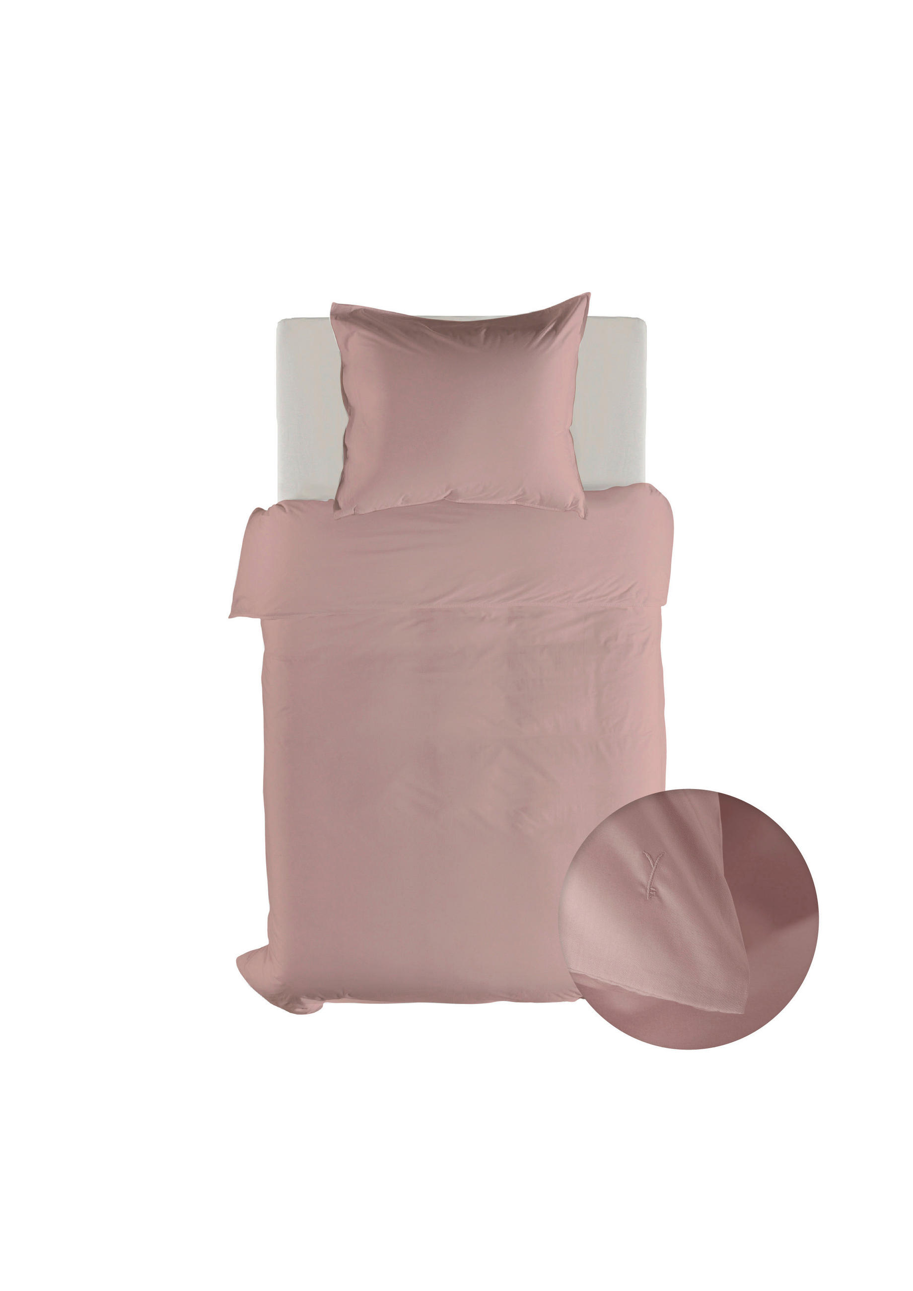 BETTWÄSCHE 2-teilig Suite-Mumbai Perkal 135/200 cm  - Rosa, Basics, Textil (135/200cm)
