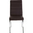 STUHL Lederlook Braun, Chromfarben - Chromfarben/Beige, Design, Textil/Metall (44/95/58cm) - Dieter Knoll
