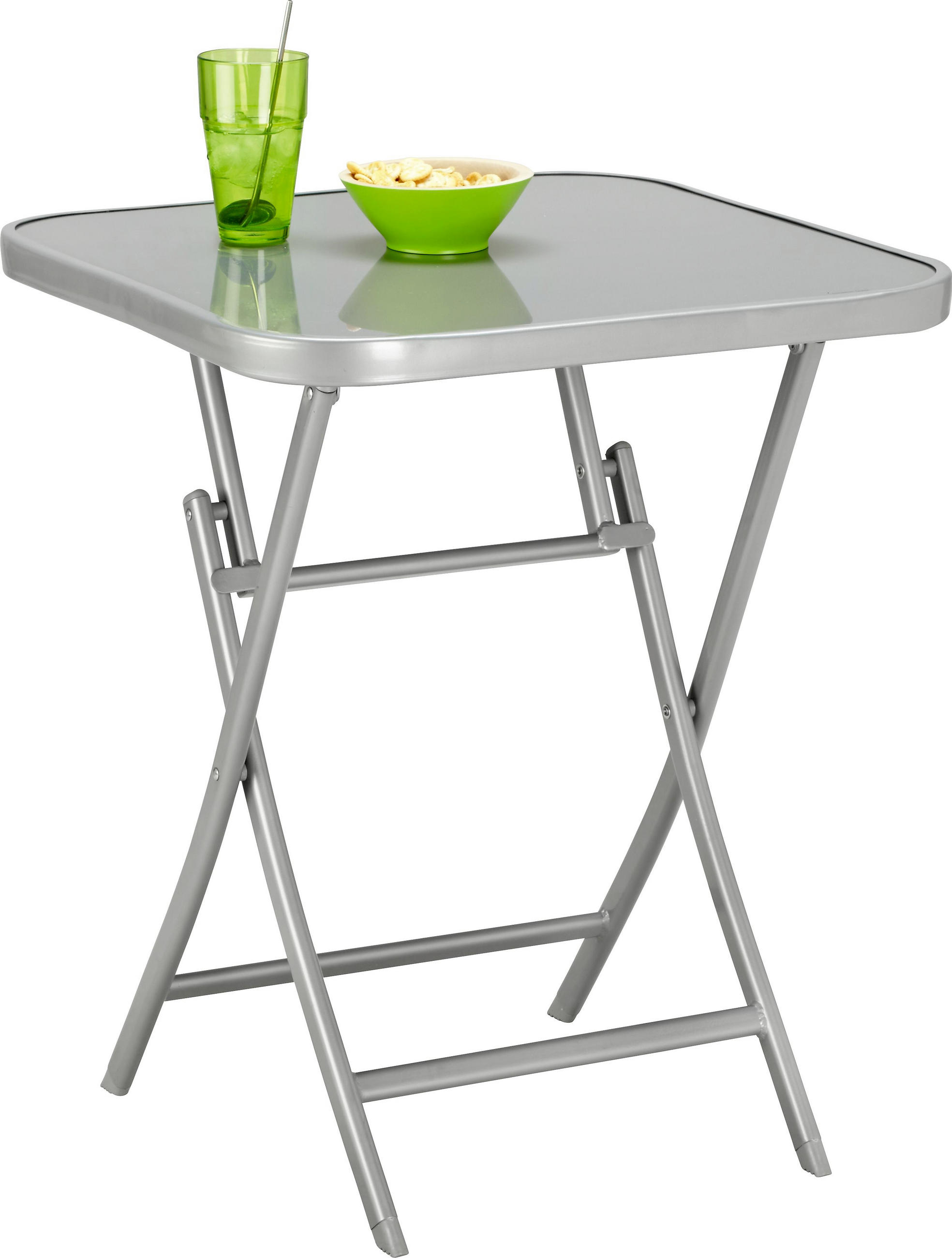 Gartentisch Metall Glas Silberfarben Online Kaufen Xxxlutz