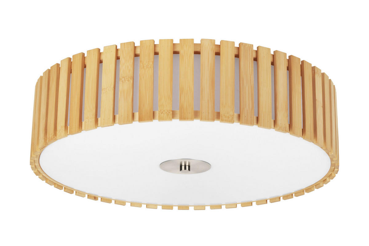 DECKENLEUCHTE  48/13 cm    - Naturfarben, Natur, Naturmaterialien/Kunststoff (48/13cm) - Novel