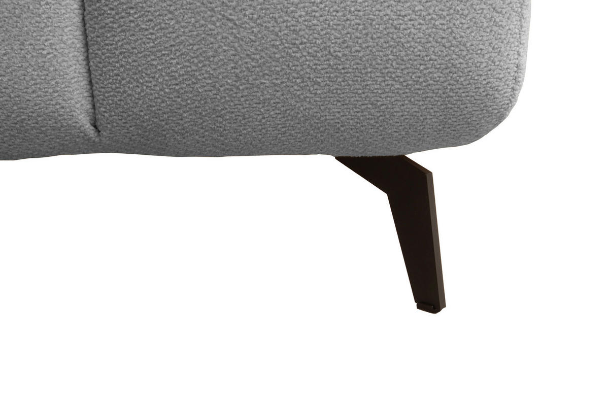 BOXBETT 140/200 cm,  in Grau, Bettkasten, Topper, H3 + H3 = fest  - Schwarz/Grau, Trend, Textil/Metall (140/200cm) - Esposa