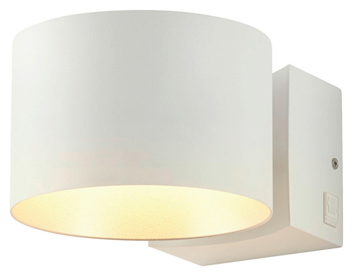 NÁSTĚNNÉ LED SVÍTIDLO, 15/10 cm  - bílá/barvy stříbra, Konvenční, kov (15/10cm) - Musterring
