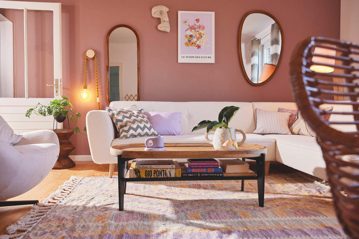 COUCHTISCH Mangoholz massiv 120/50/40 cm oval Naturfarben, Schwarz  - Schwarz/Naturfarben, Design, Holz/Metall (120/50/40cm) - MID.YOU