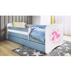 KINDER-/JUNIORBETT - Blau/Birkefarben, MODERN, Holz/Holzwerkstoff (80/160cm) - MID.YOU