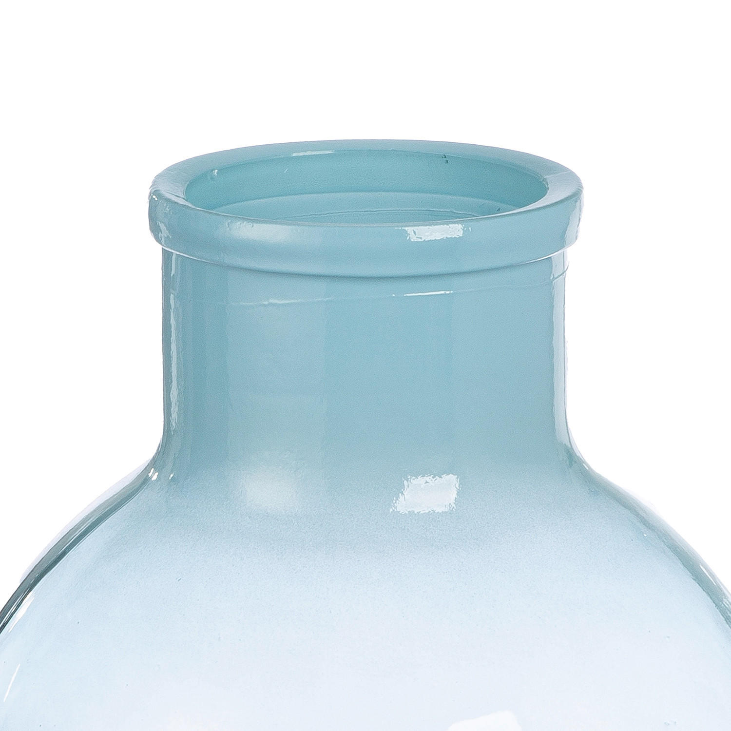 Thumbnail - Dekovase Novelle, Hellblau, Glas, 31 cm, auch für frische Blumen geeignet, Dekoration, Skulpturen & Dekoobjekte, Dekoobj...