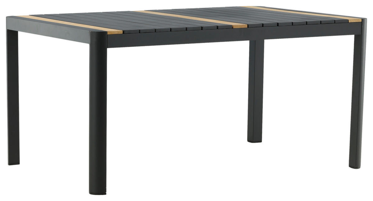 UTEBORD trä, metall  - svart, Klassisk, metall/trä (90/75/150cm) - Gardenson